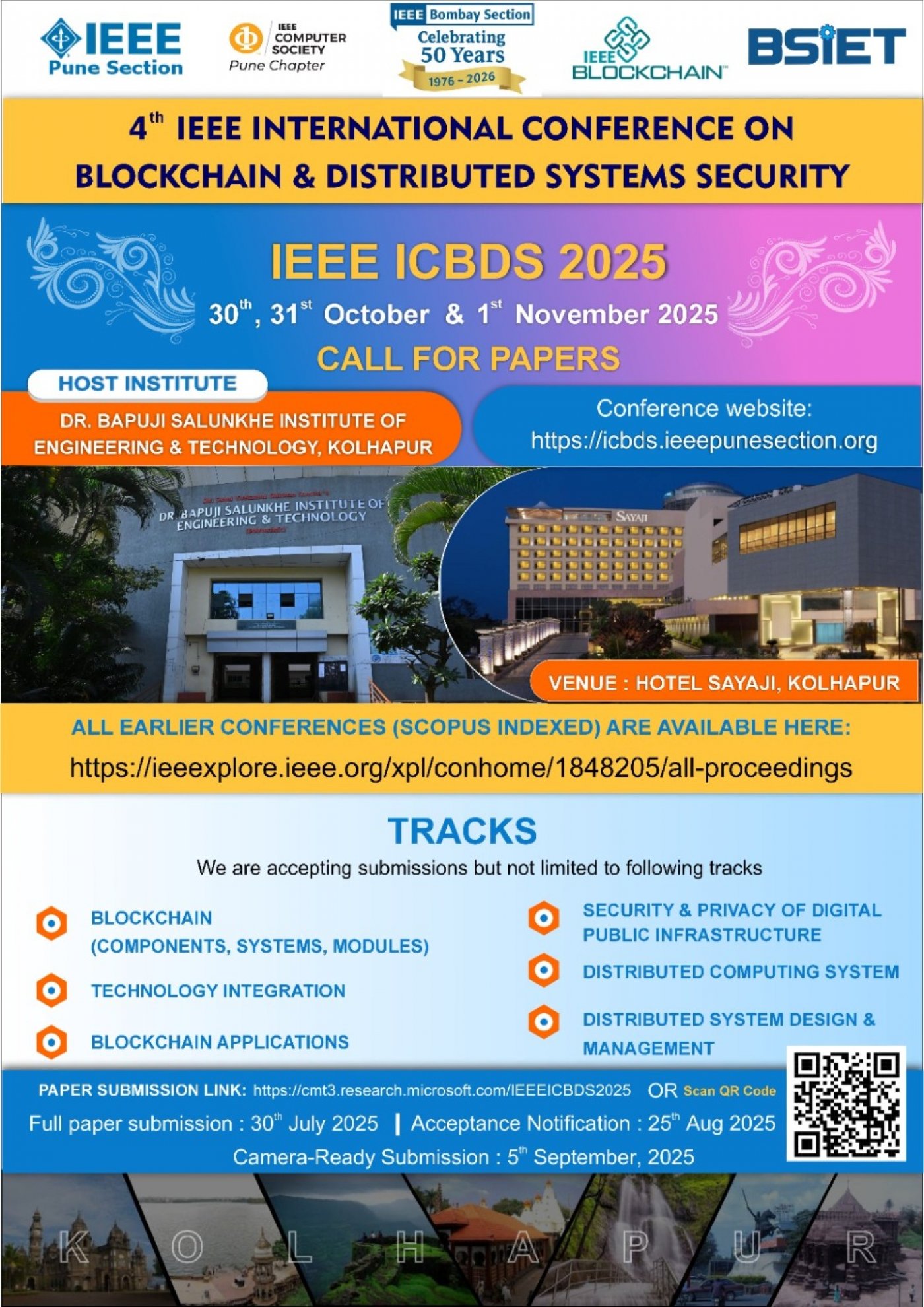 IEEE 4th Internaonal Conference on Blockchain and Distributed Systems Security (ICBDS-2025)