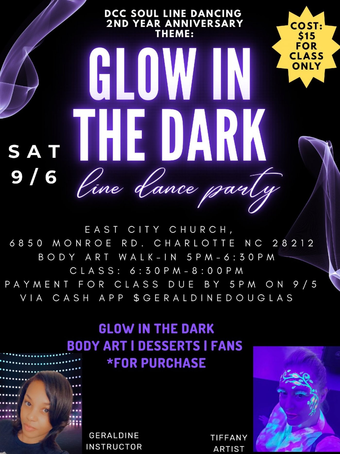 DCC Soul Line Dancing 2 Year Anniversary Glow In The Dark Line Dance Party