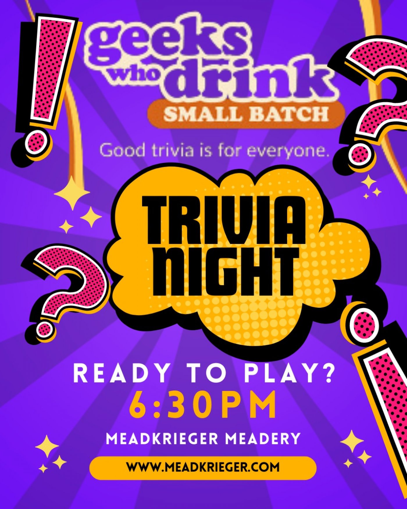 Trivia By Geeks Who Drink!