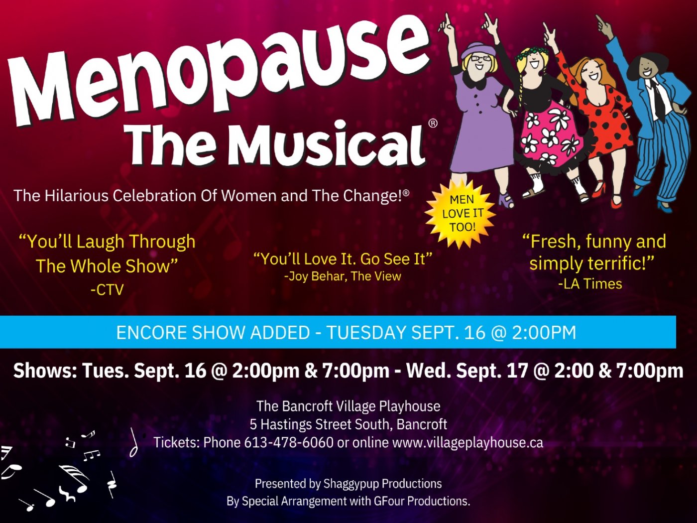 MENOPAUSE THE MUSICAL @The BVP