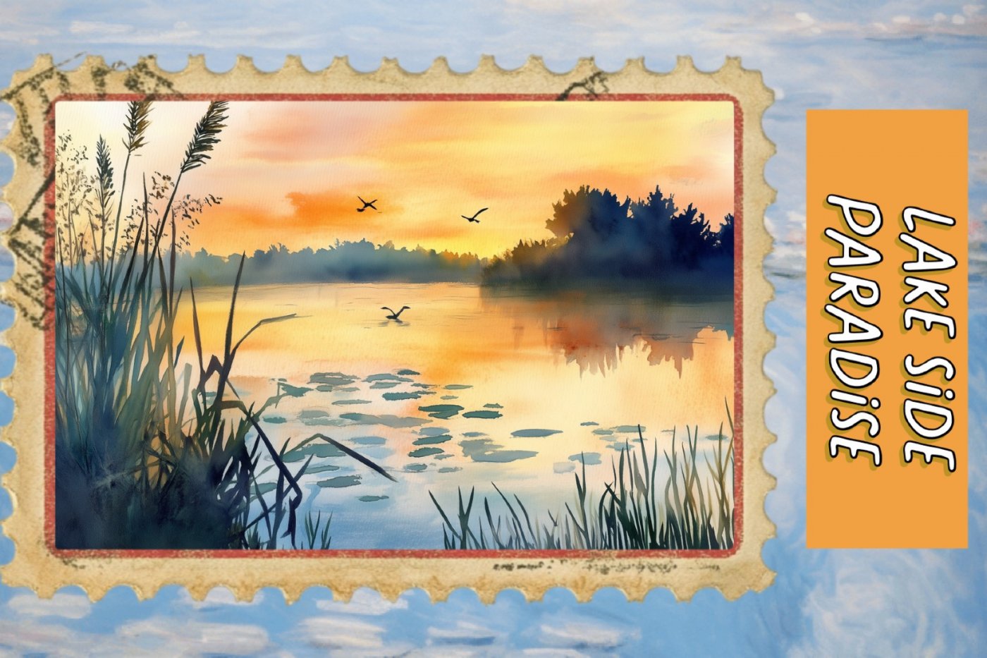 Beginner Color Theory: Watercolor Painting - Lakeside Paradise