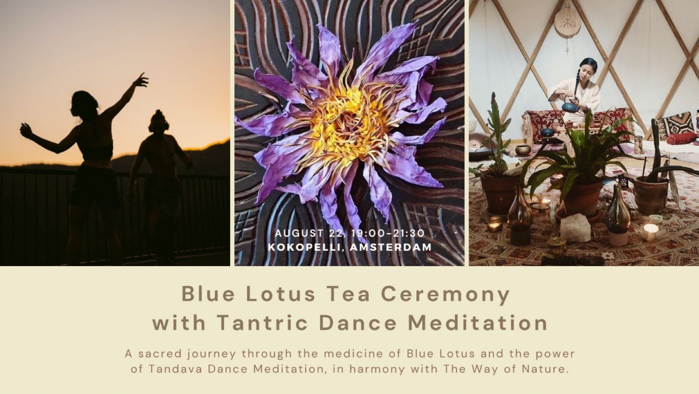 Blue Lotus Tea Ceremony with Tantra Dance Meditation in Amsterdam