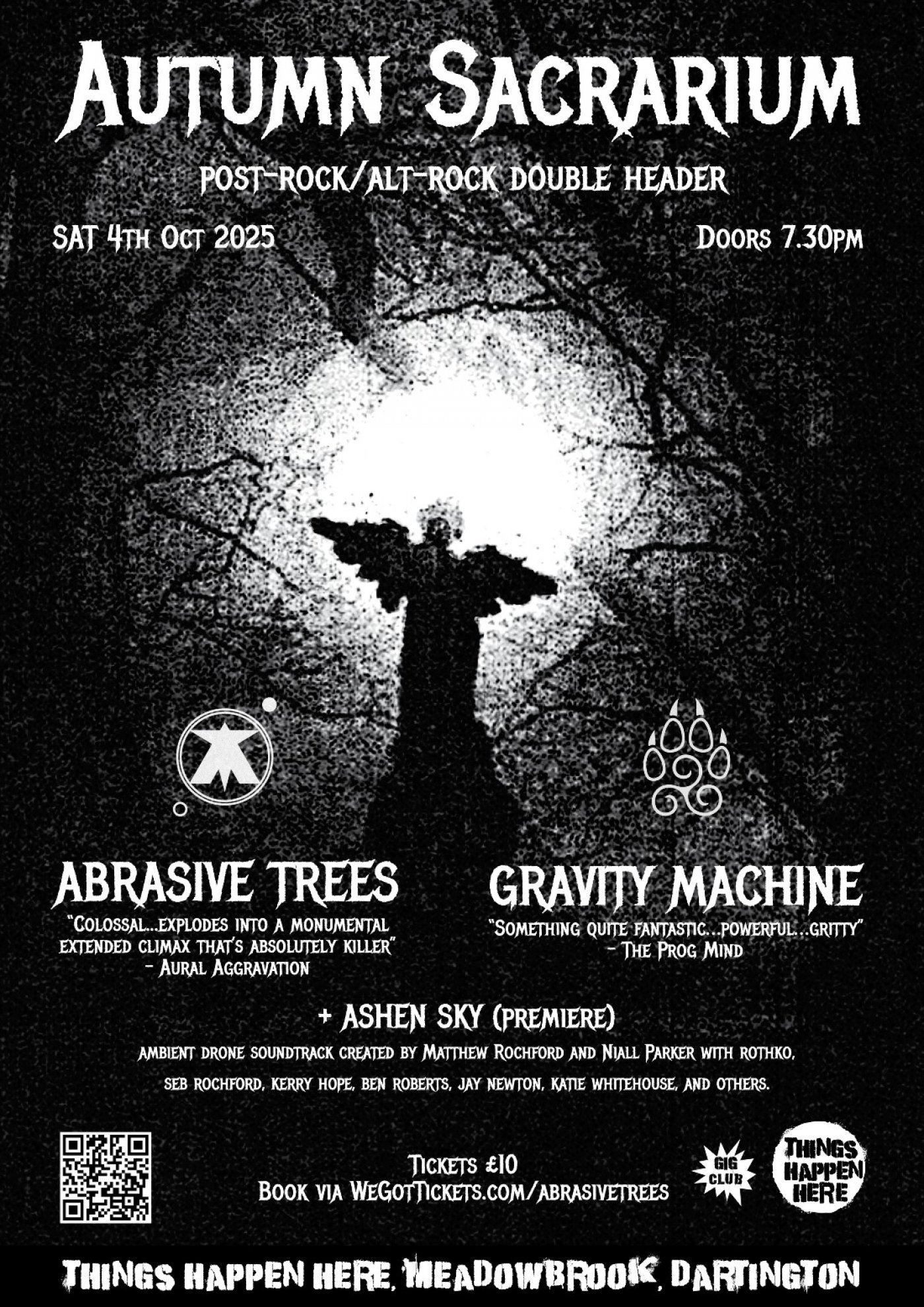 Autumn Sacrarium: Abrasive Trees + Gravity Machine
