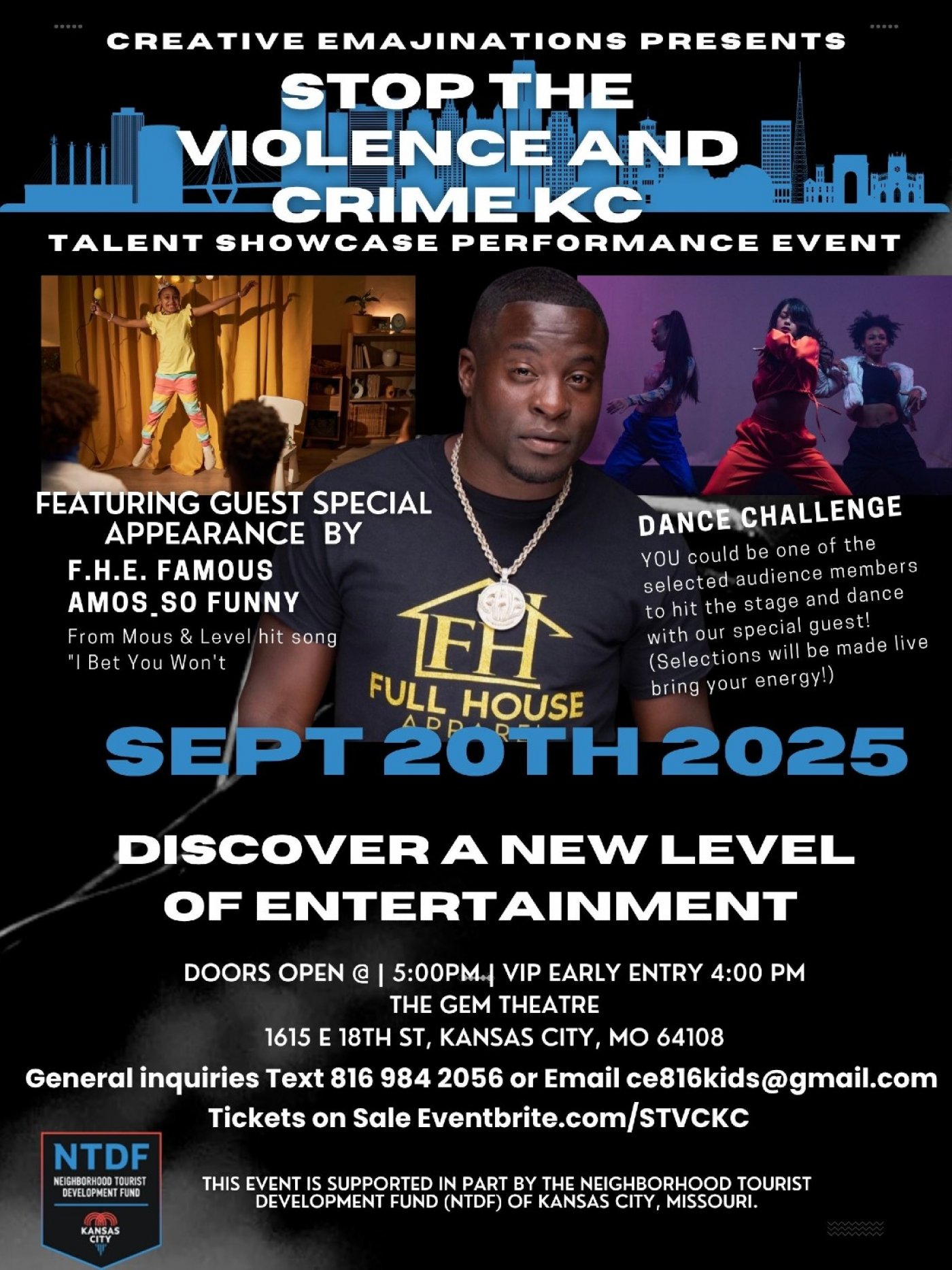 I Bet You Won't Stop the Violence and Crime Talent Showcase