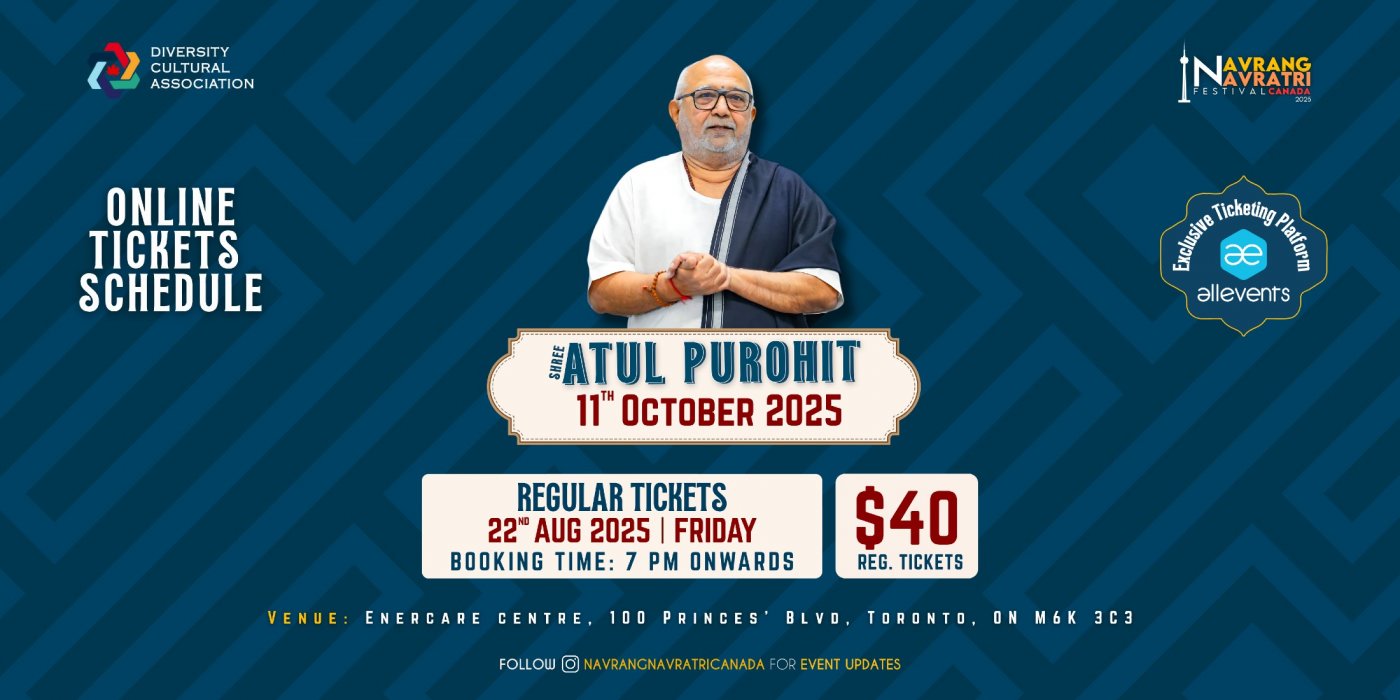 Navrang Navratri Festival Canada 2025 With Atul Purohit - 11 th October 2025