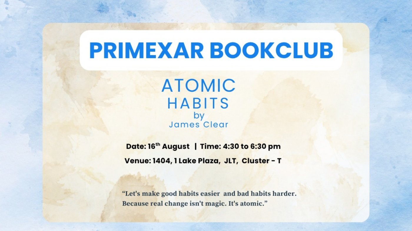 Primexar Book Club - Atomic Habits