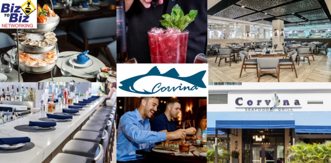 Biz To Biz Networking At Corvina Seafood Restaurant