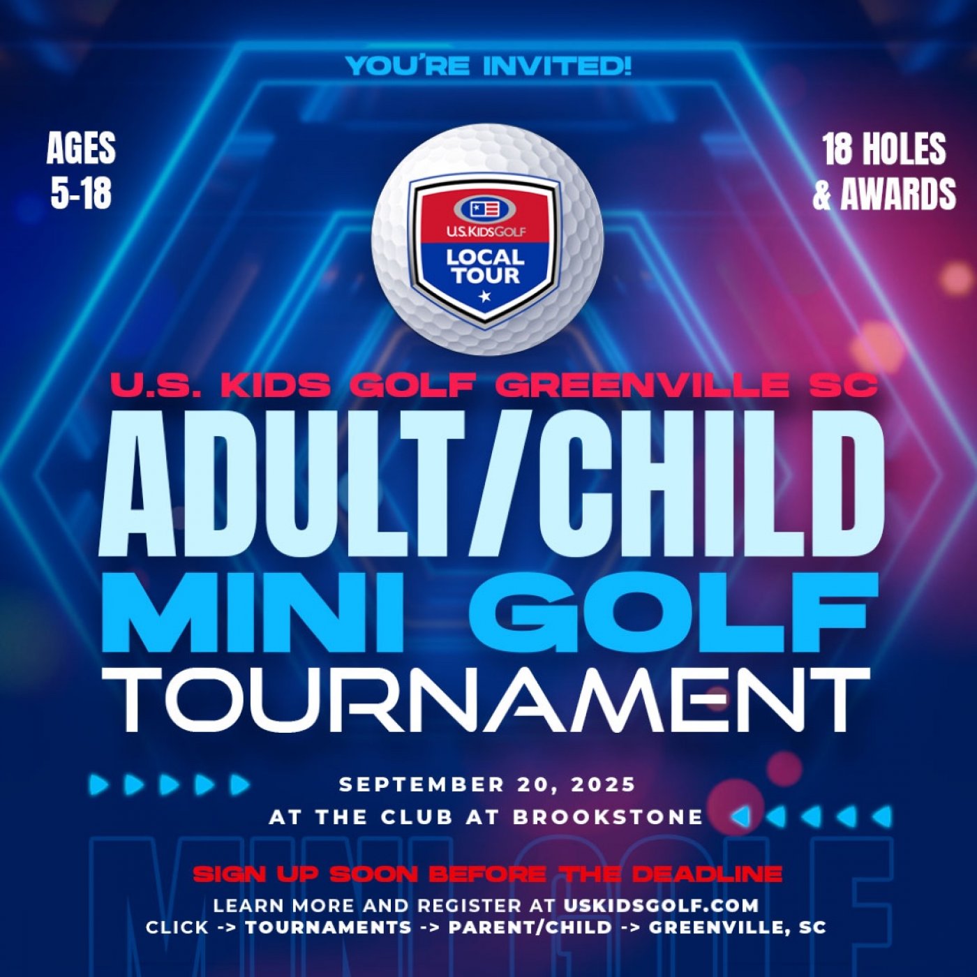 U.S. Kids Golf Greenville SC 2025 Adult\/Child Mini Golf Tournament