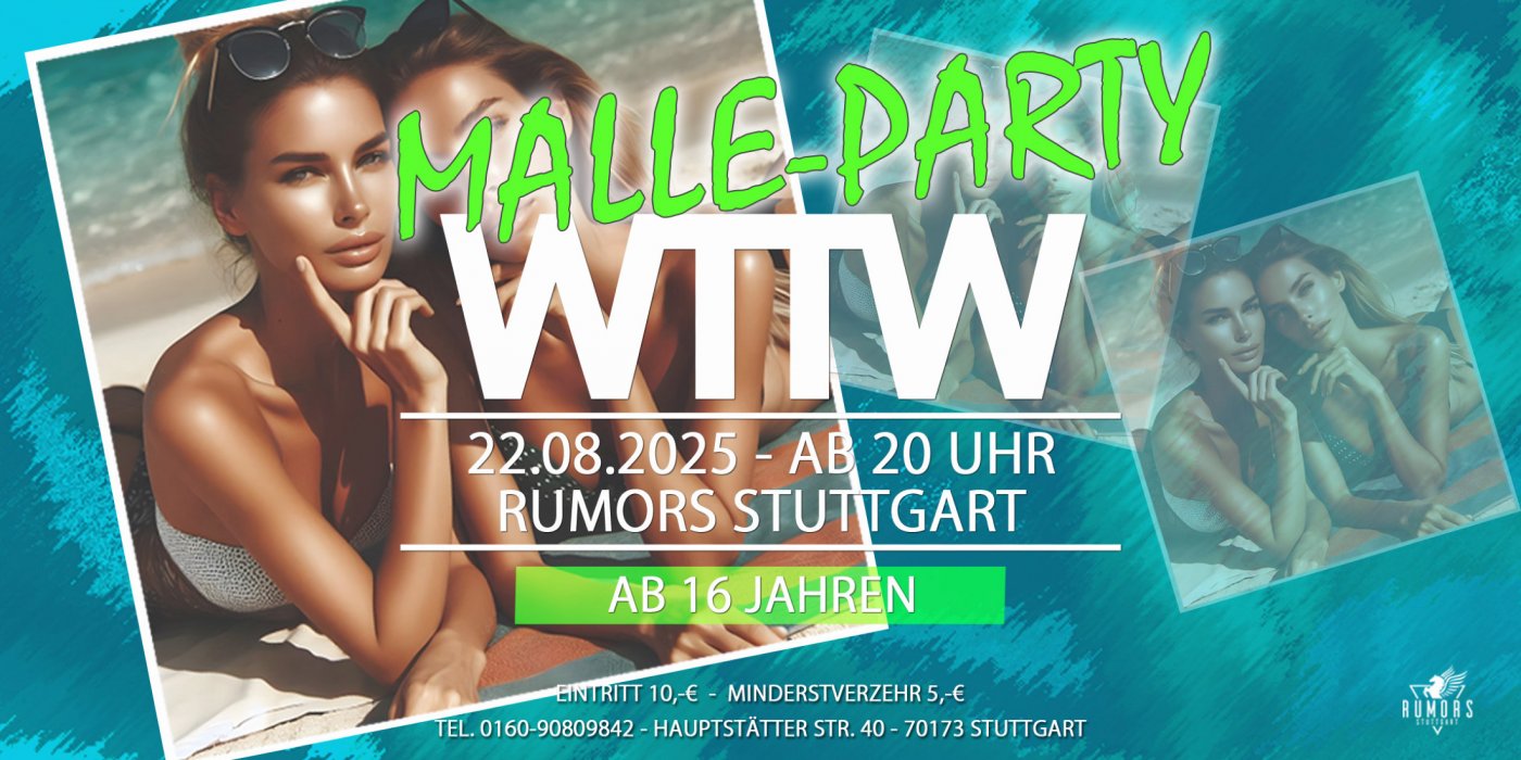 WTTW ab 16 Jahren - Stuttgarts angesagteste 16er Party!