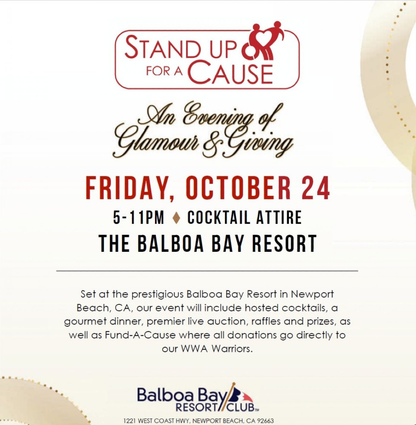 Walking With Anthony\u2019s Annual Stand Up for a Cause Charity Soir\u00e9e
