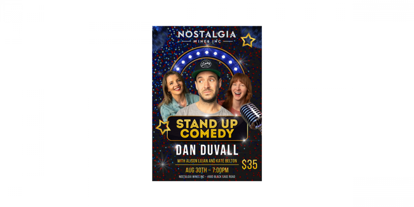 Comedy in the Cellar at Nostalgia Wines