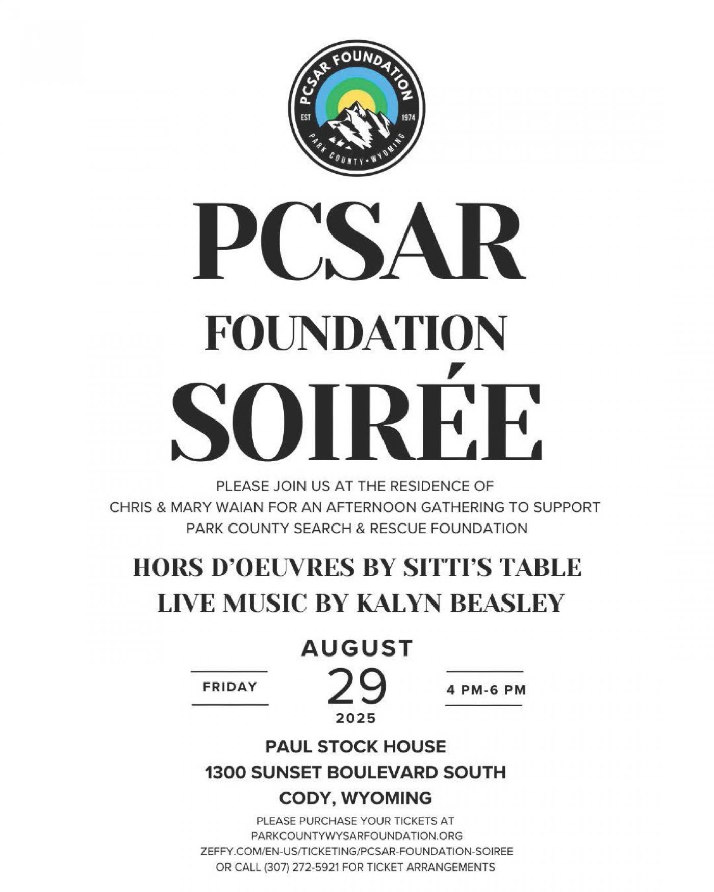 Park County Search & Rescue Foundation Soiree