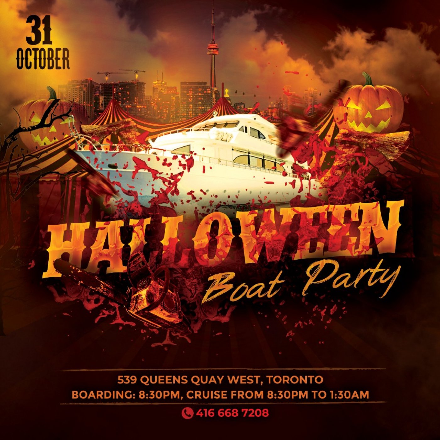 Toronto Halloween Boat Party - October 31, 2025