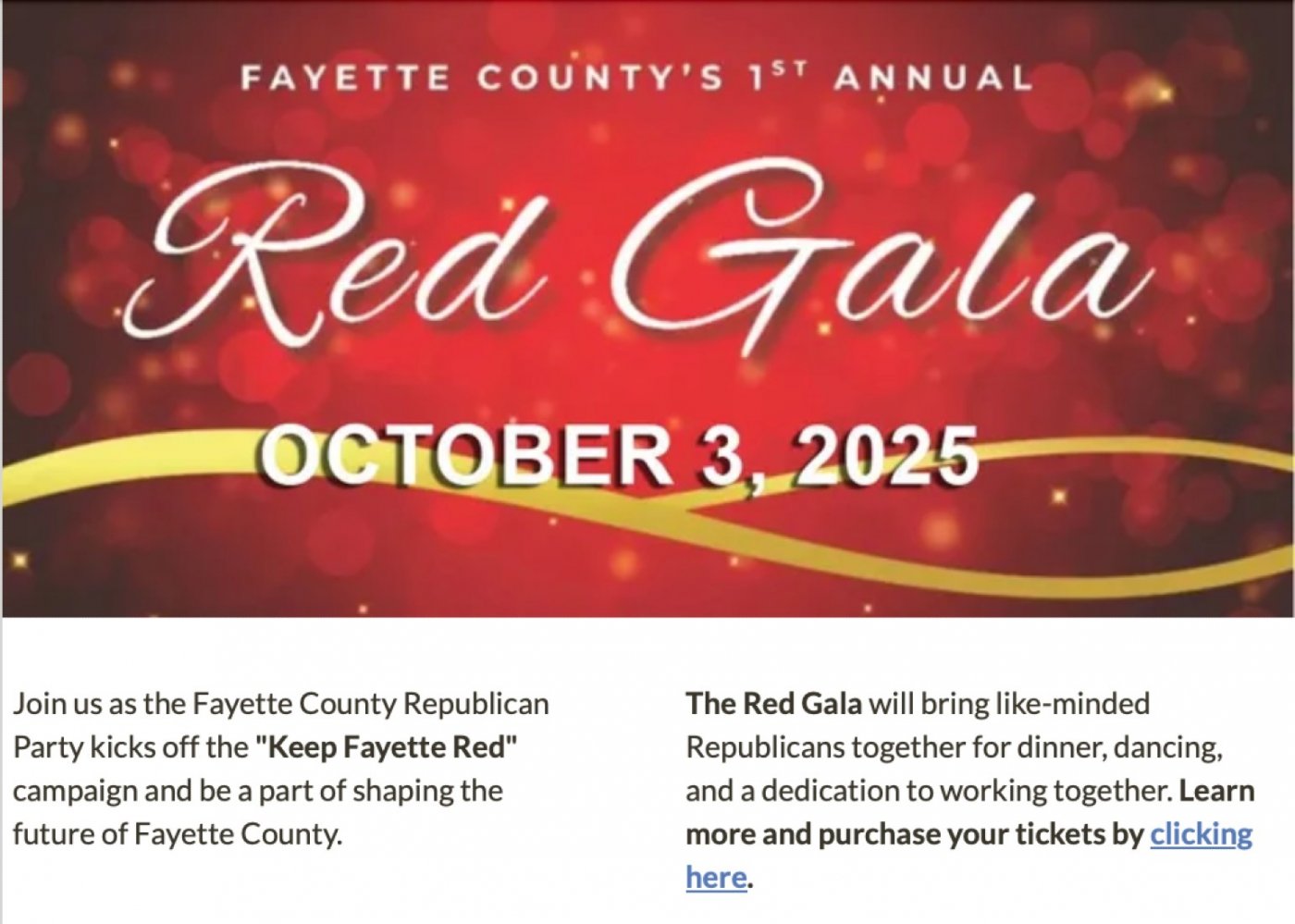 Red Gala Fayette County Republican Party Event