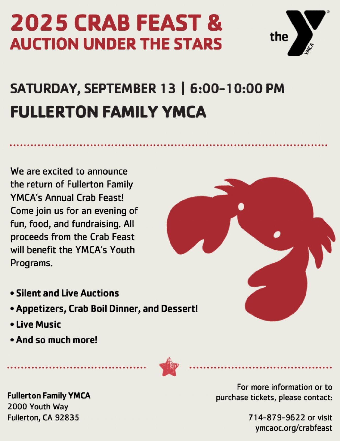 Fullerton Family YMCA Crab Feast