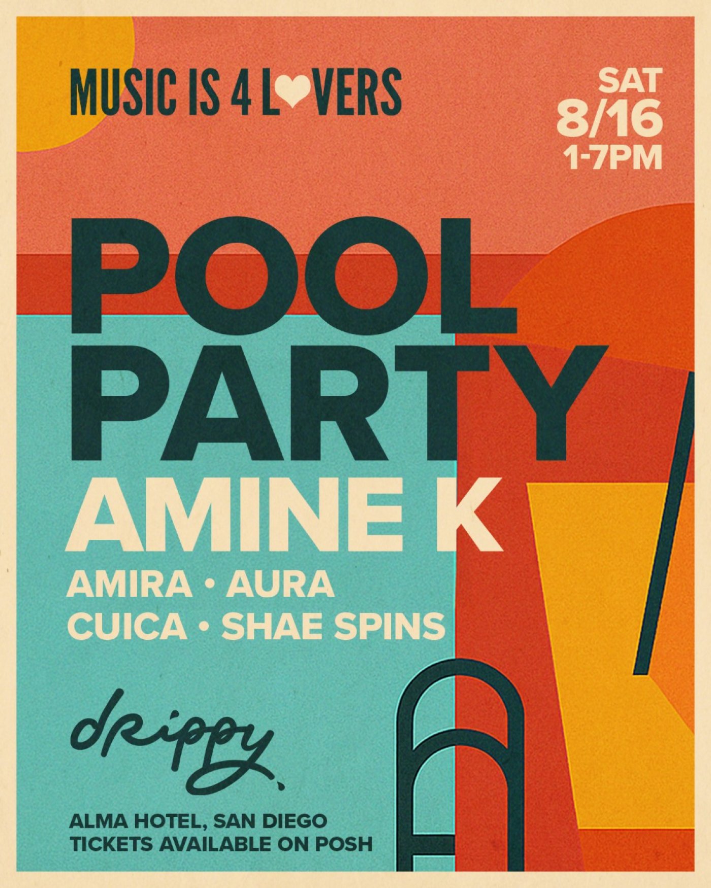 Music Is For Lovers x Drippy Pool Party ft. Amine K