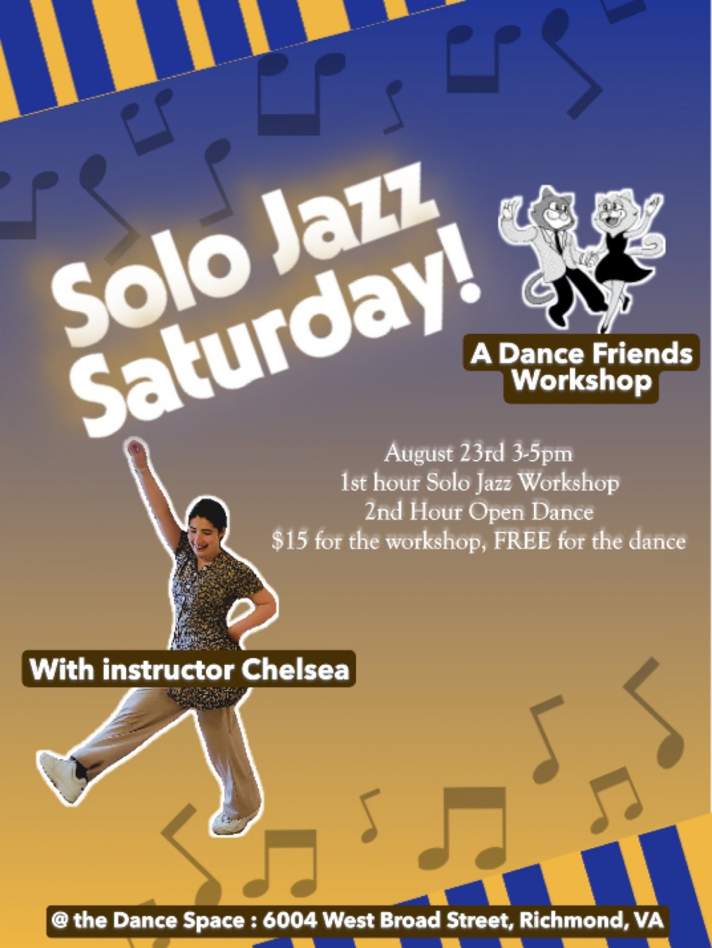 Solo Jazz Saturday - Jazz Dance Workshop with the Dance Friends