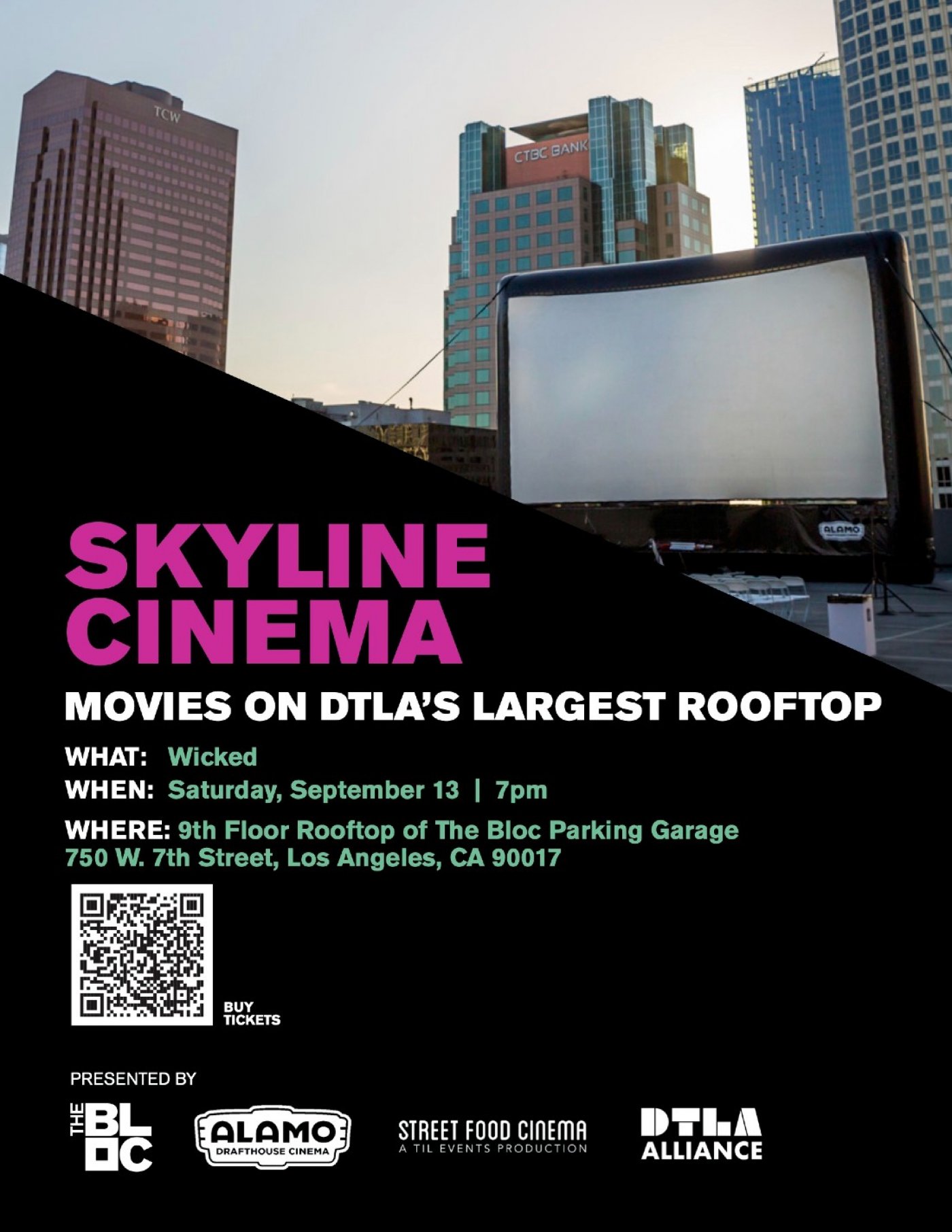 The Bloc & Street Food Cinema Presents \u201cWicked\u201d on the Rooftop