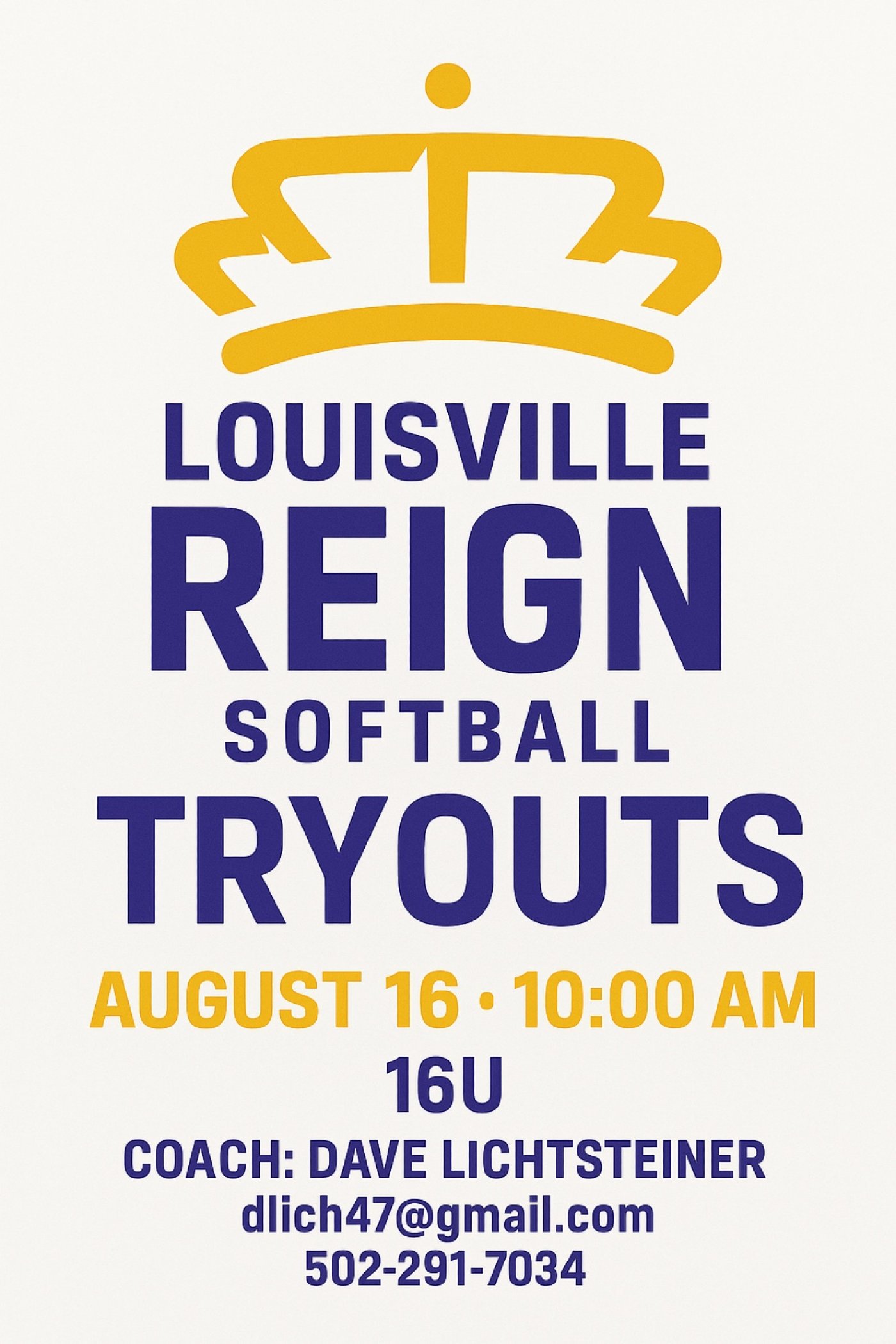 Louisville Reign Travel Softball Tryouts (16U)
