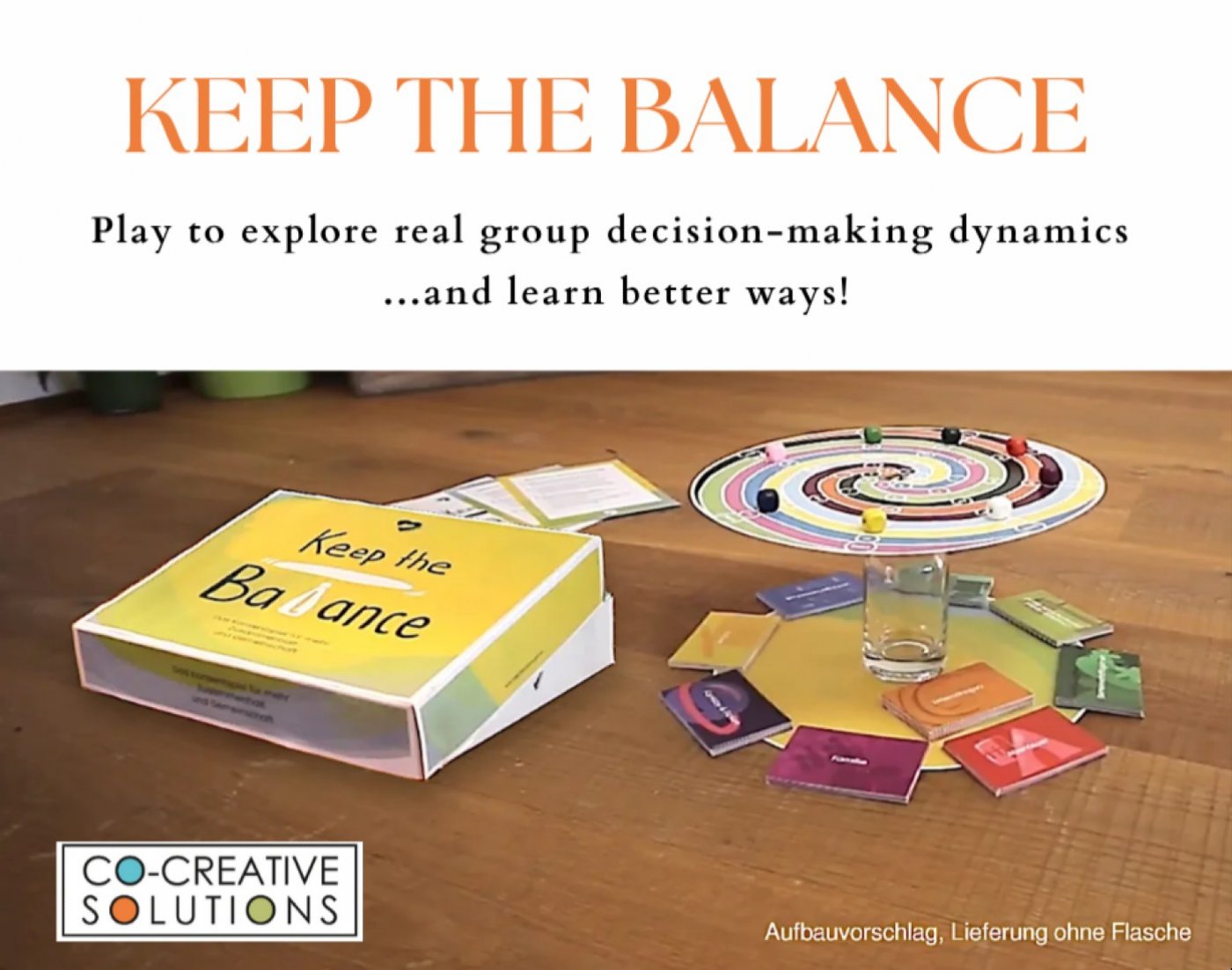 KEEP THE BALANCE Game for Group Decision Making