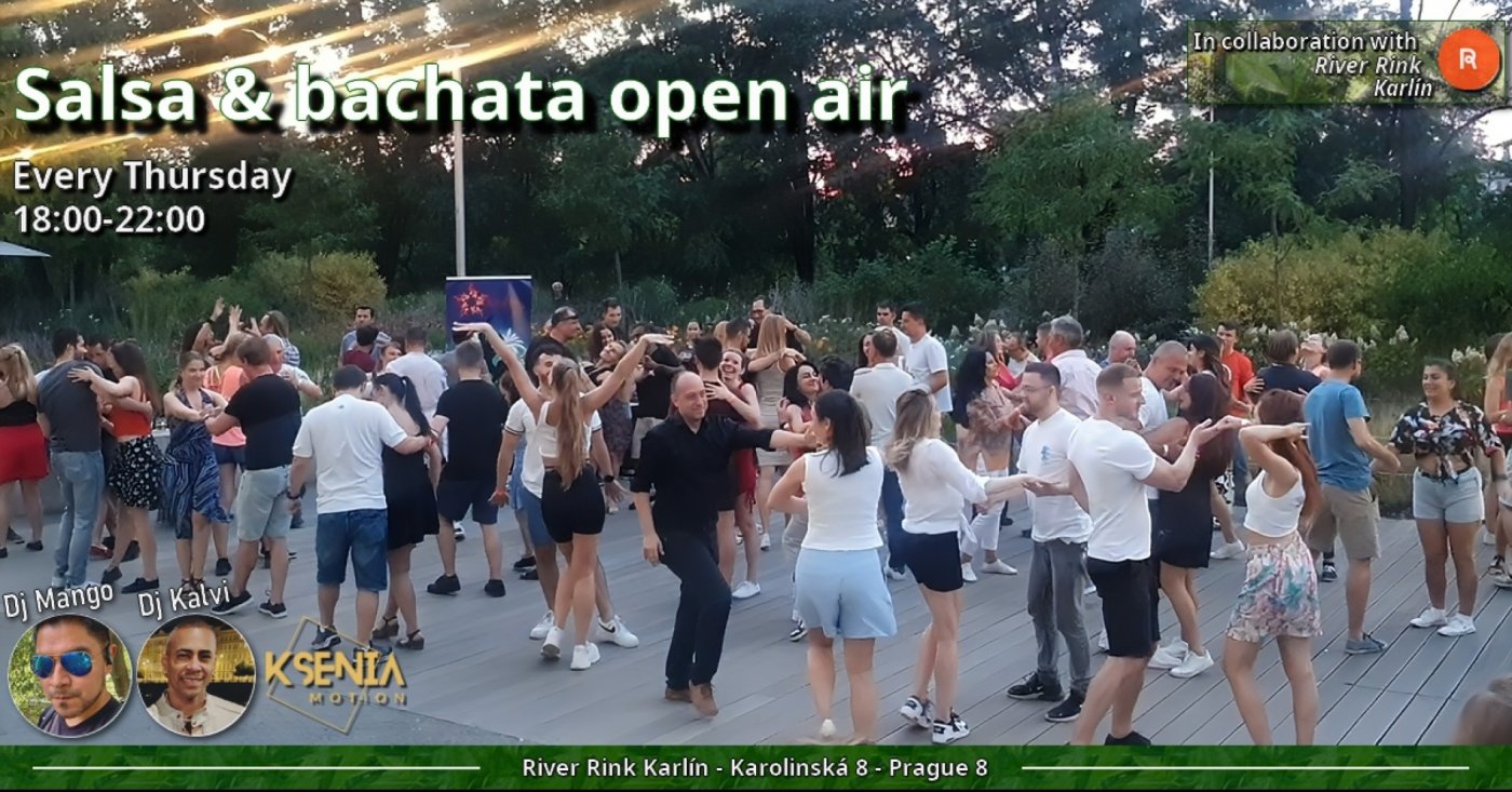 Salsa and bachata open air at River Rink Karl\u00edn