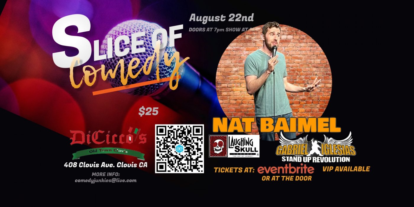 Slice of Comedy headlining Nat Baimel