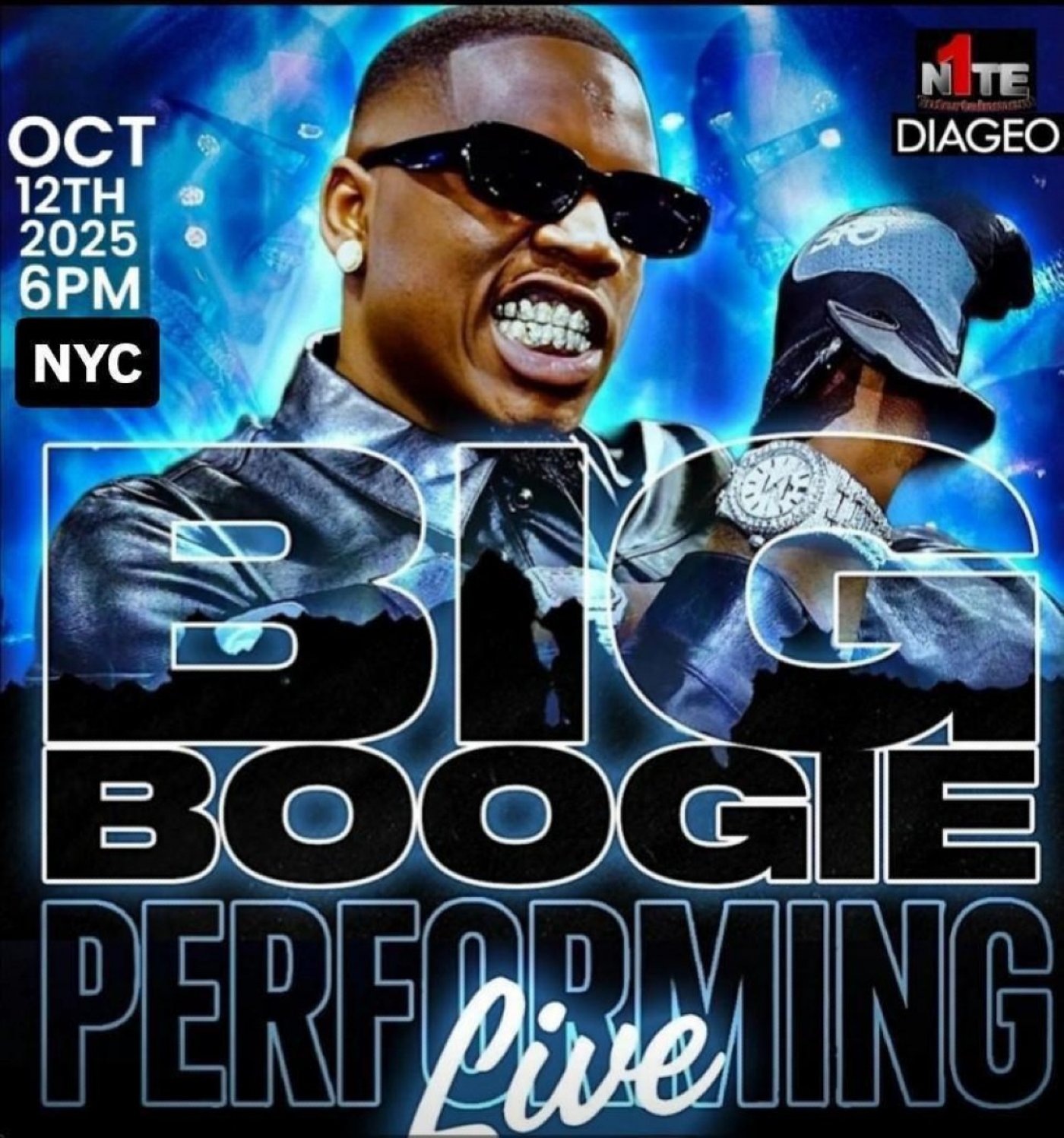 CMG VERY OWN BIG BOOGIE LIVE IN CONCERT - MUSIC BY @DJSDOT_1NITEENT | SCAN YOUR TICKETS TO WIN CASH