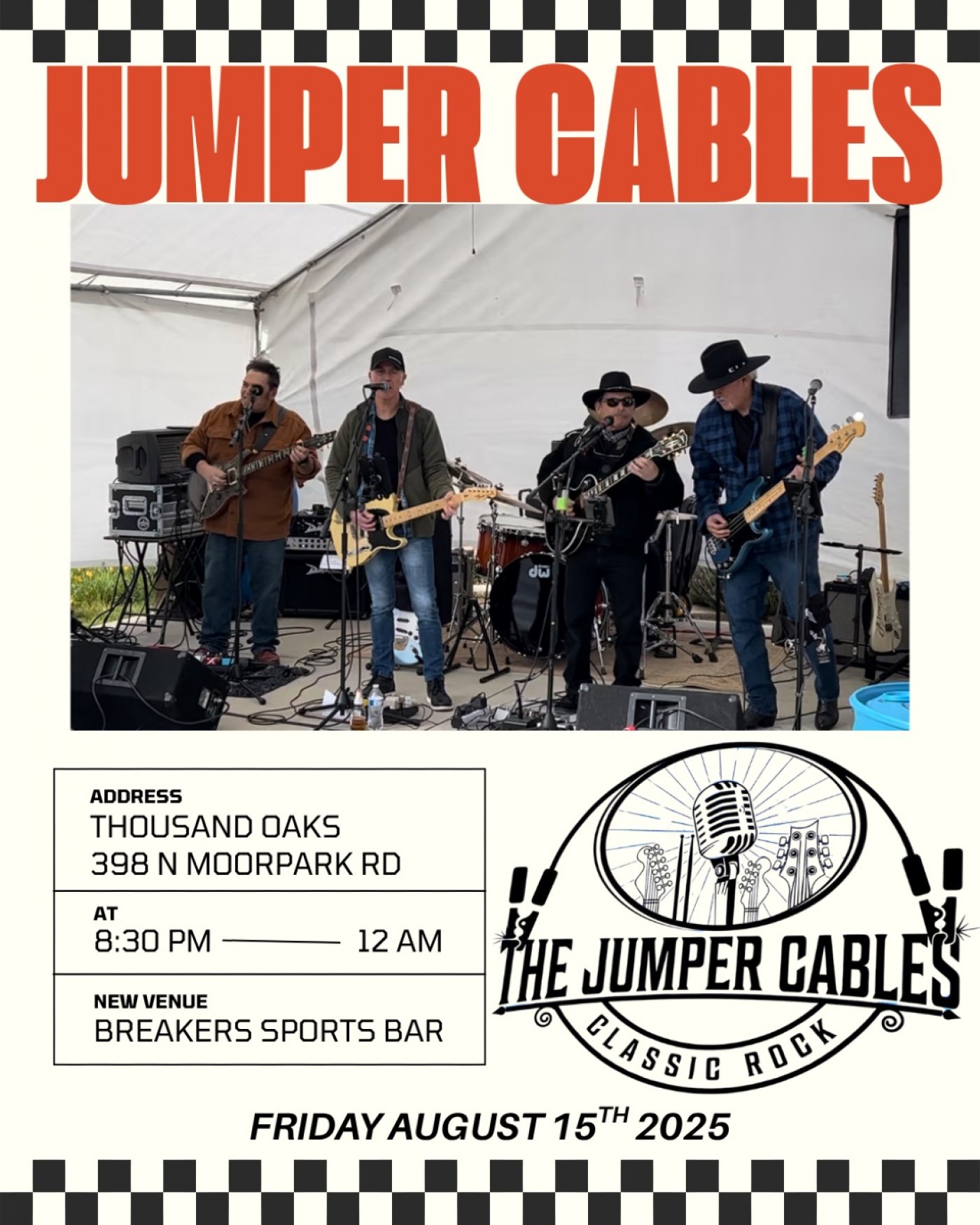 Live Music - Jumper Cables (Classic Rock) - Thousand Oaks - August 15th