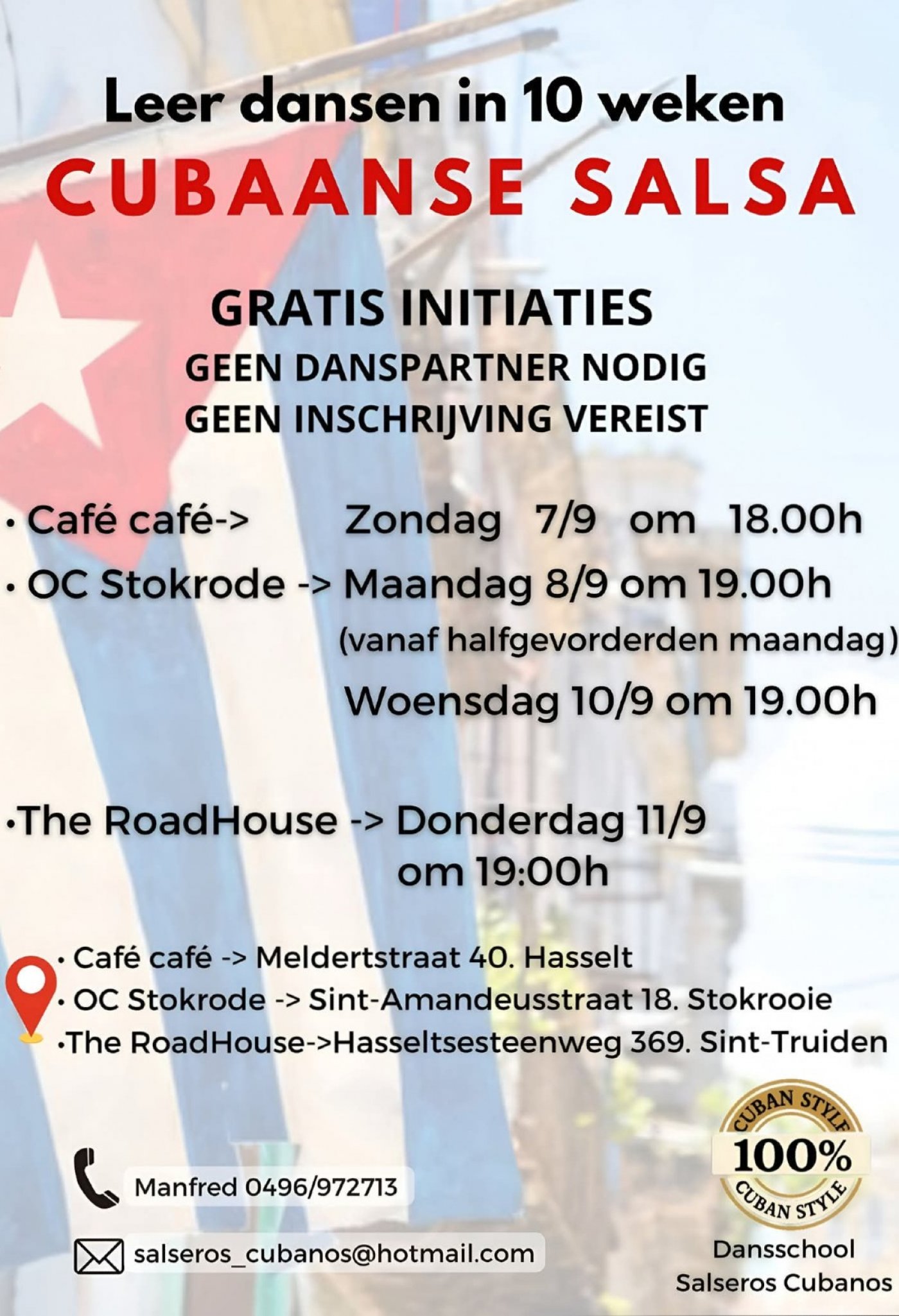 Gratis initiaties Cubaanse salsa