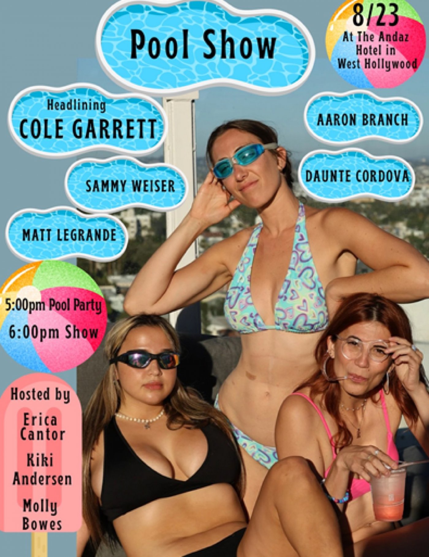 Comedy Pool Show at Andaz West Hollywood