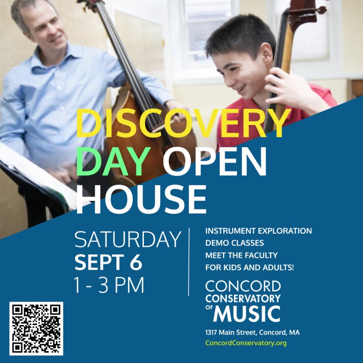 Concord Conservatory of Music to Host Discovery Day Open House on September 6