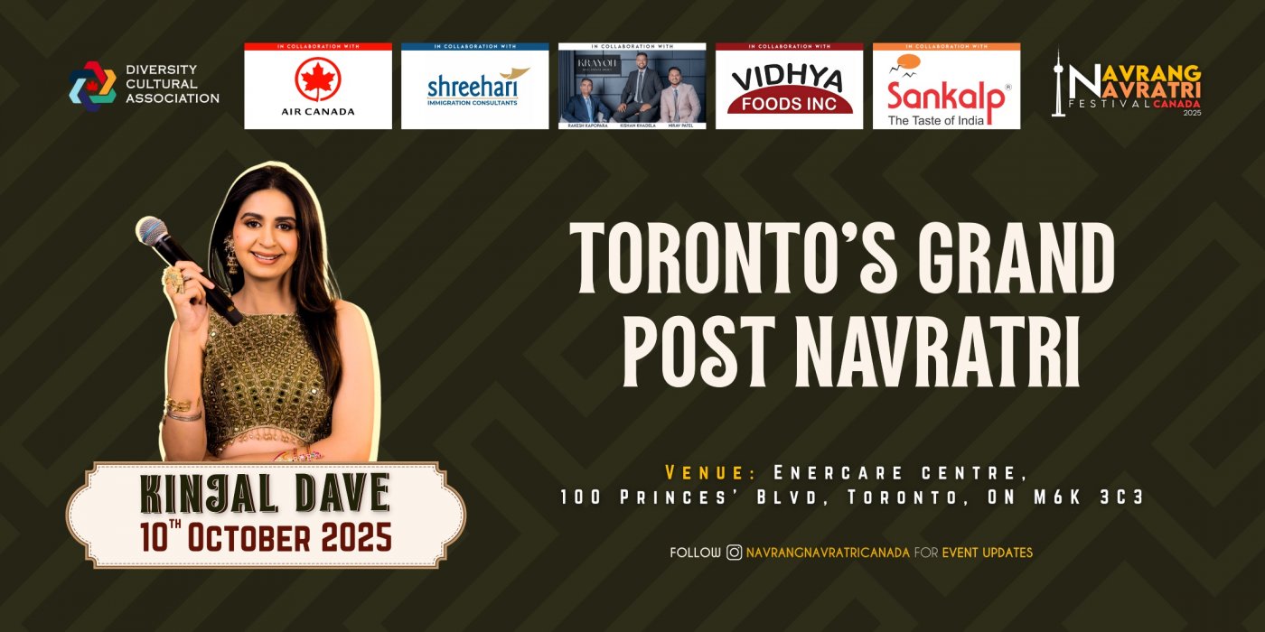 Navrang Navratri Festival Canada 2025 With Kinjal Dave - 10th October 2025