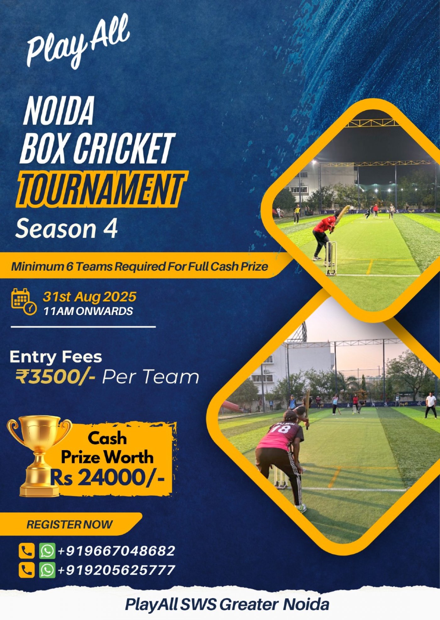 Delhi NCR Box Cricket Championship - Greater Noida, Season 3