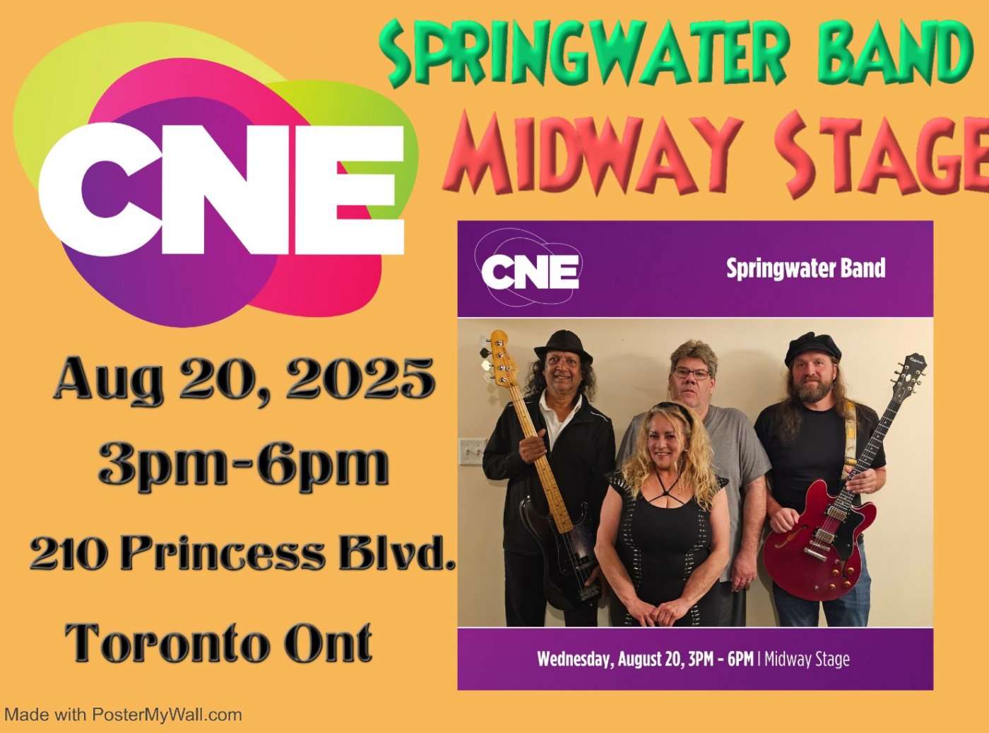 Springwater Band Live at Midway Stage, CNE