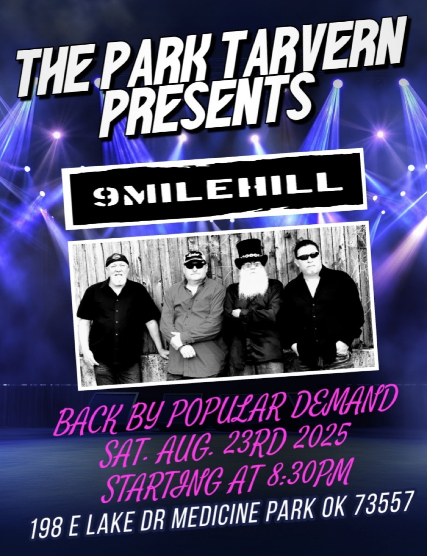9MILEHILL LIVE @ THE PARK TAVERN, MEDICINE PARK OK