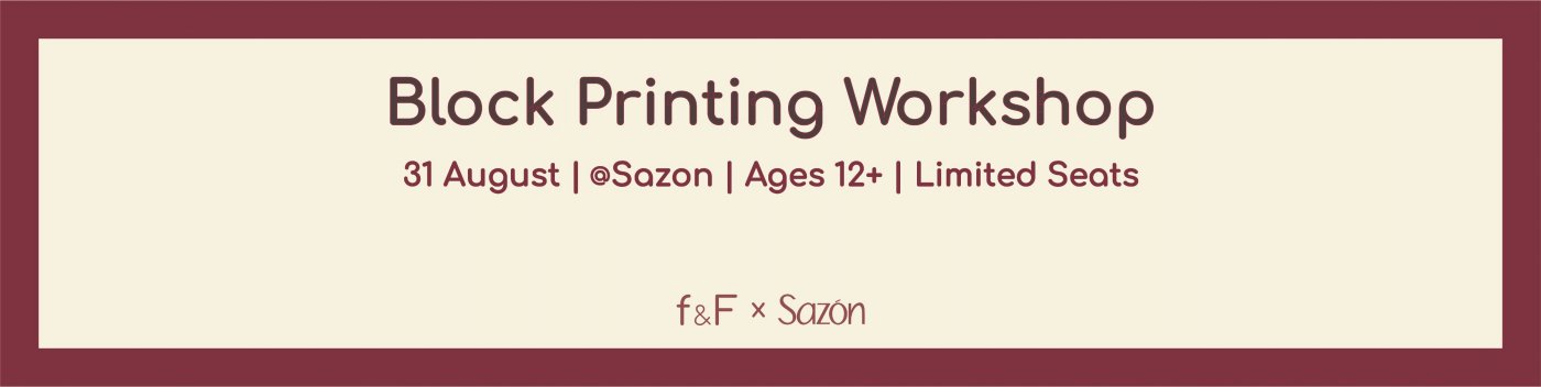 Fable & Form | Block Printing Workshop