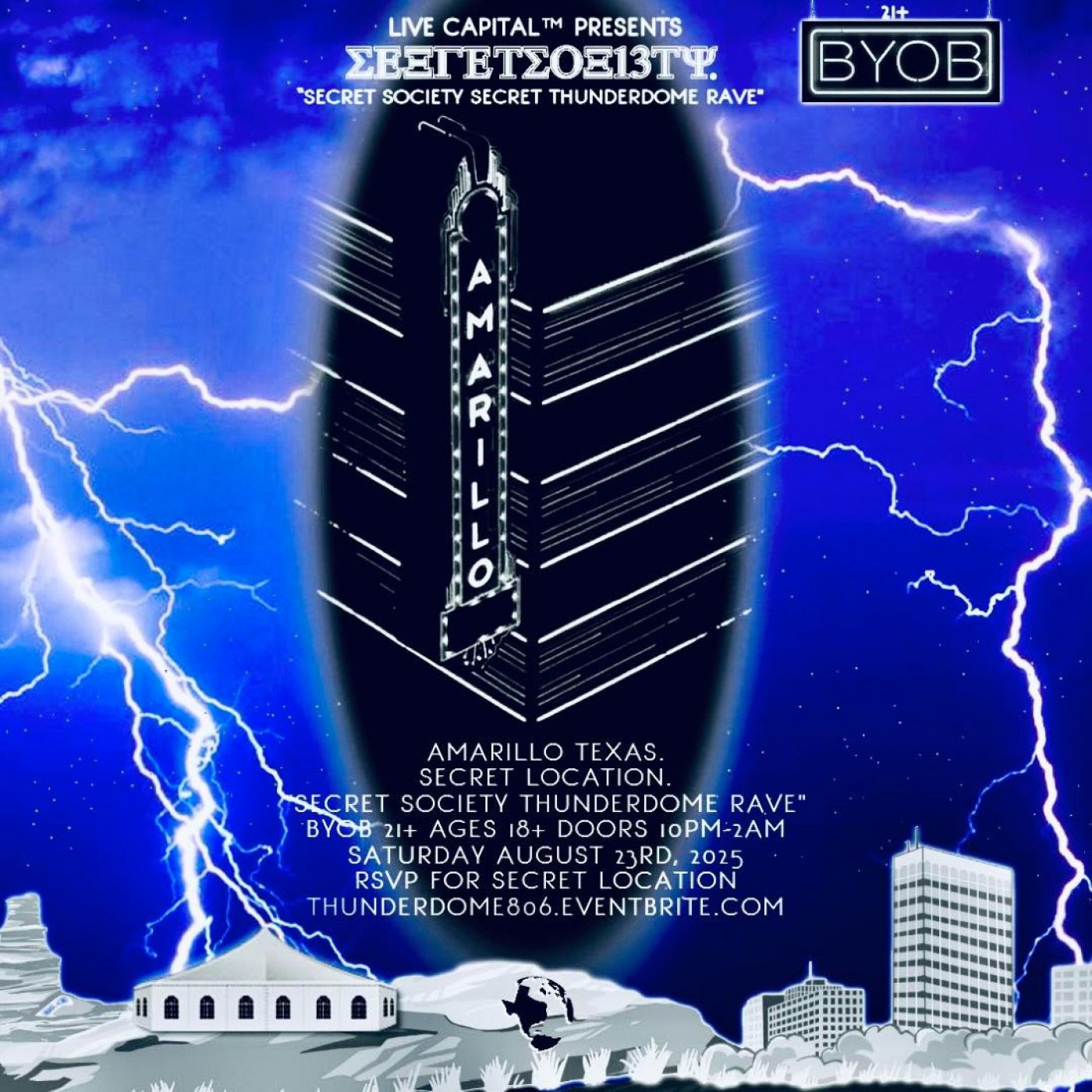 SECRET SOCIETY THUNDERDOME RAVE