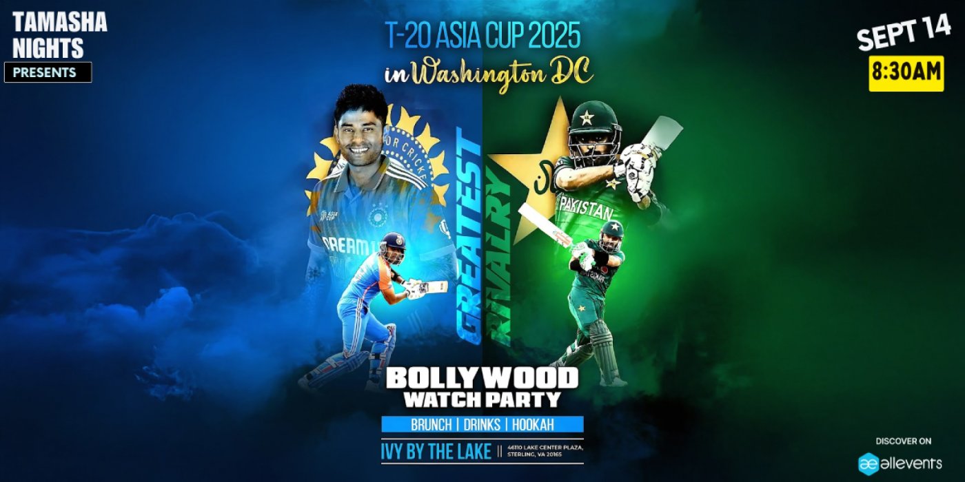 Virginia Bollywood Cricket Watch Party on Big Screen @IVY BY THE LAKE