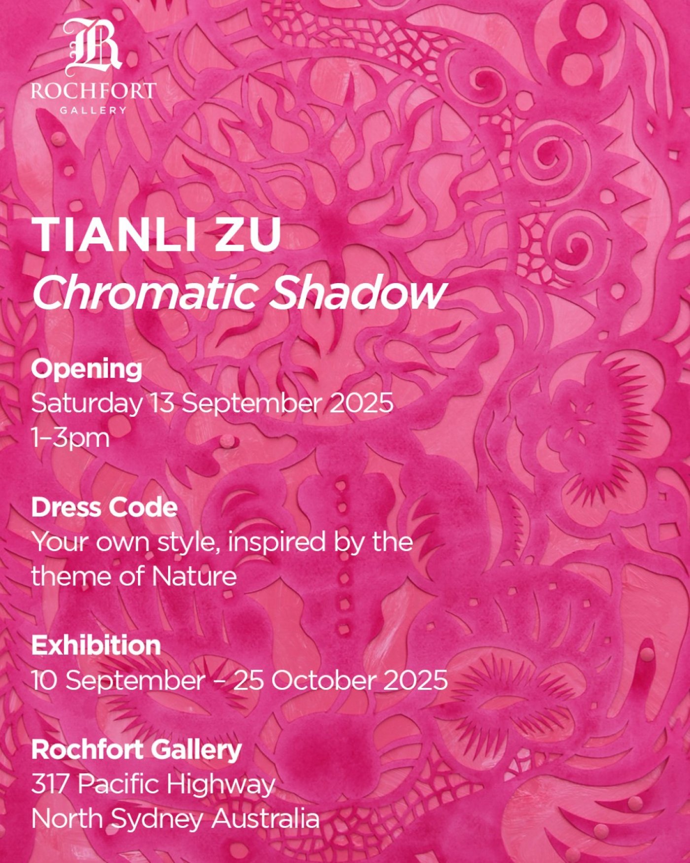 CHROMATIC SHADOW TIANLI ZU SOLO EXHIBITION