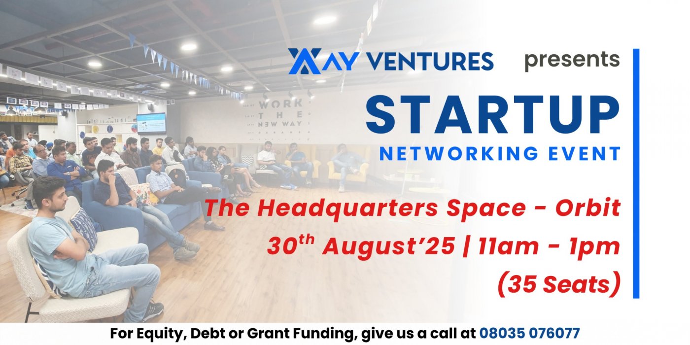 AY Ventures Presents Startup Networking Event (Invite Only) - Hyderabad - 30th Aug 2025