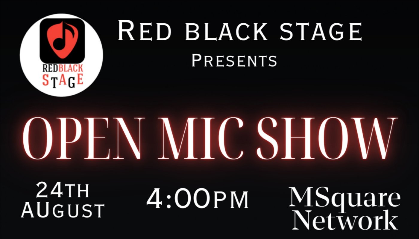 Open mic show by Redblackstage