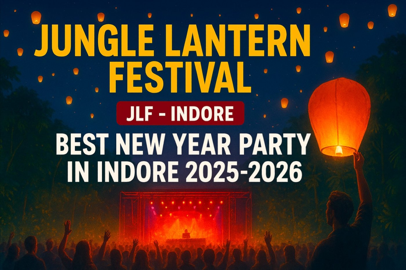 JLF NEW YEAR PARTY In Indore 2025-2026 New Year Event near Indore Madhya Pradesh India