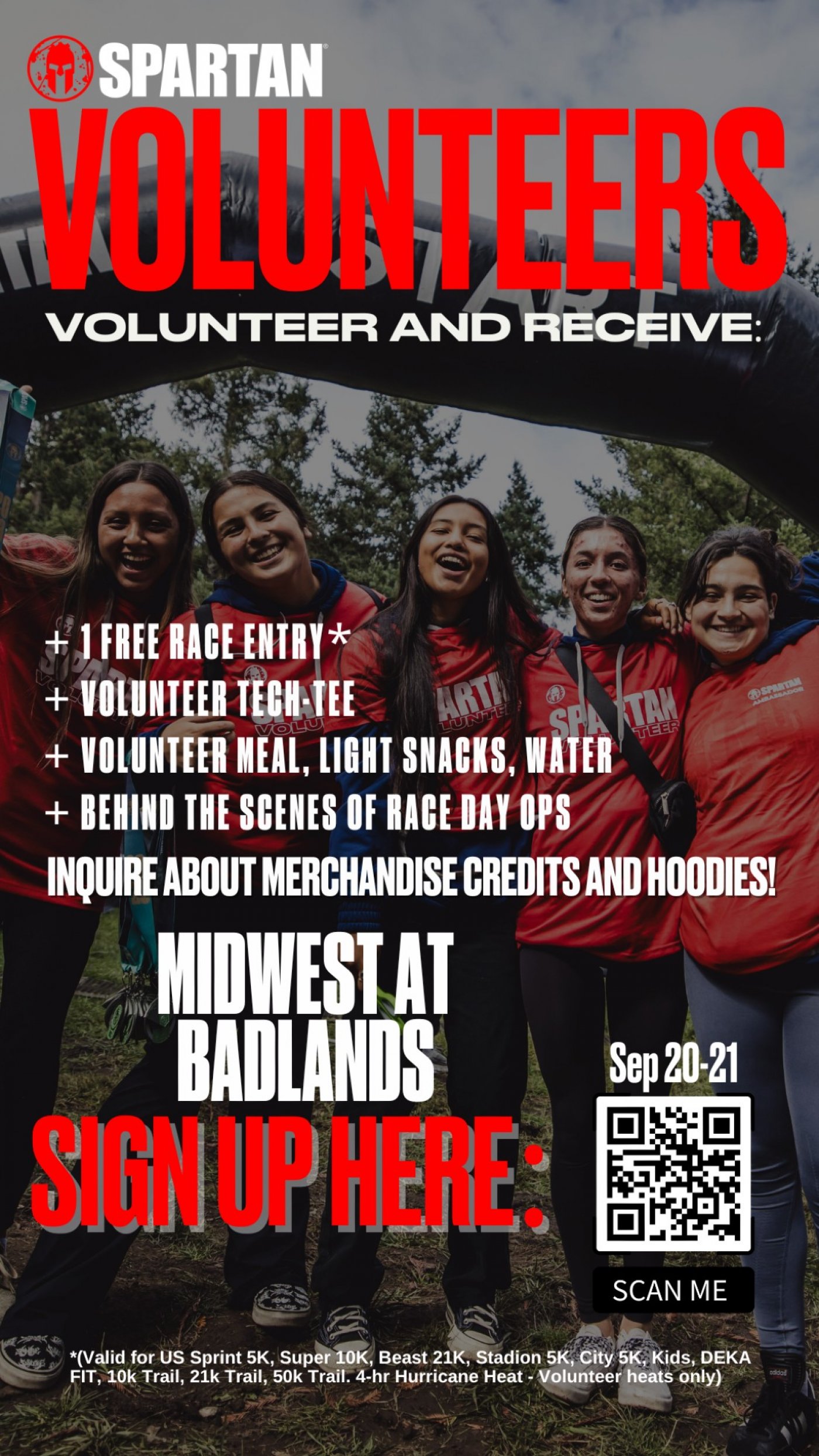 Volunteer - Spartan Midwest at Badlands, September 20th - 21st 2025