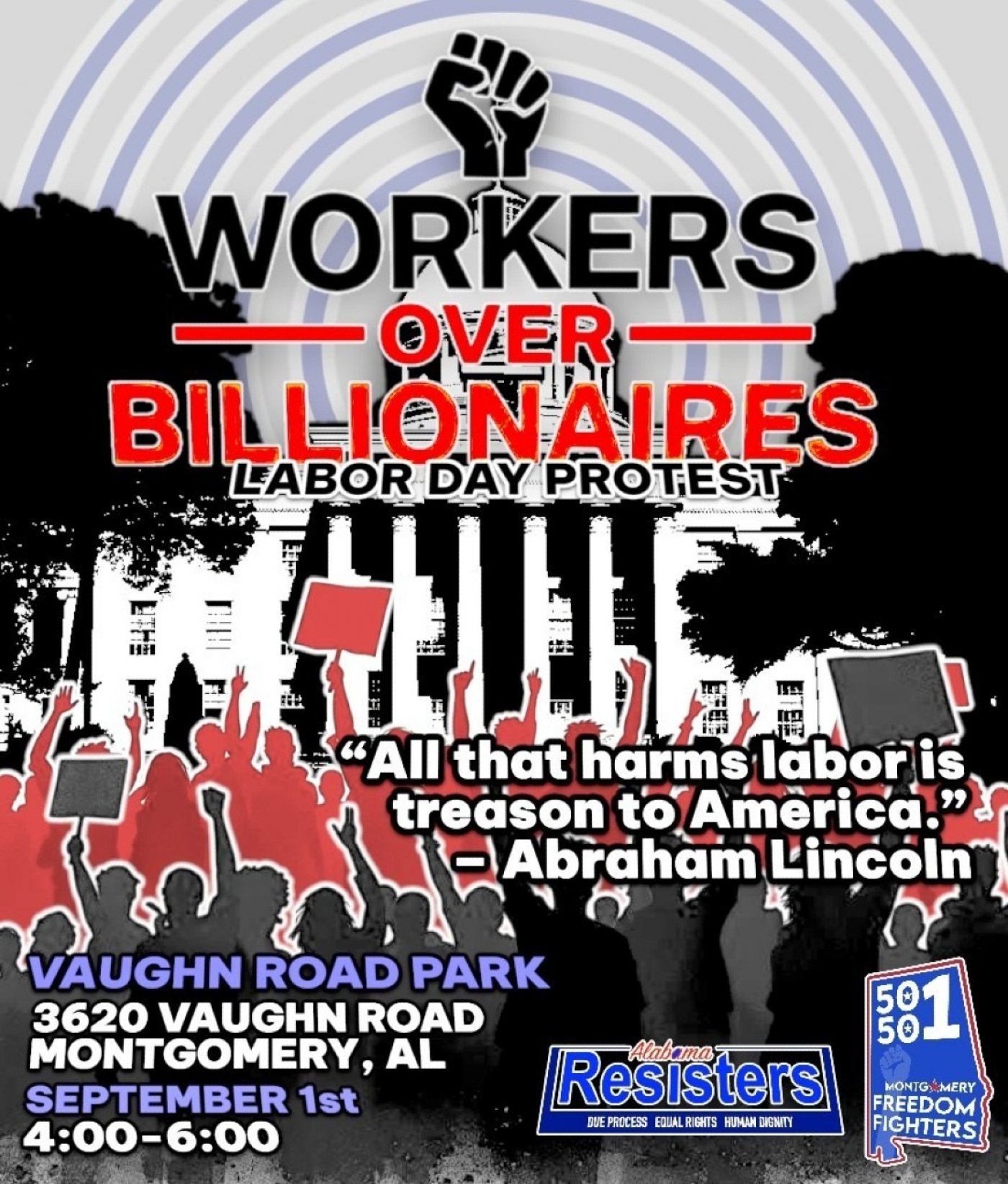Labor Day Workers over Billionaires Event