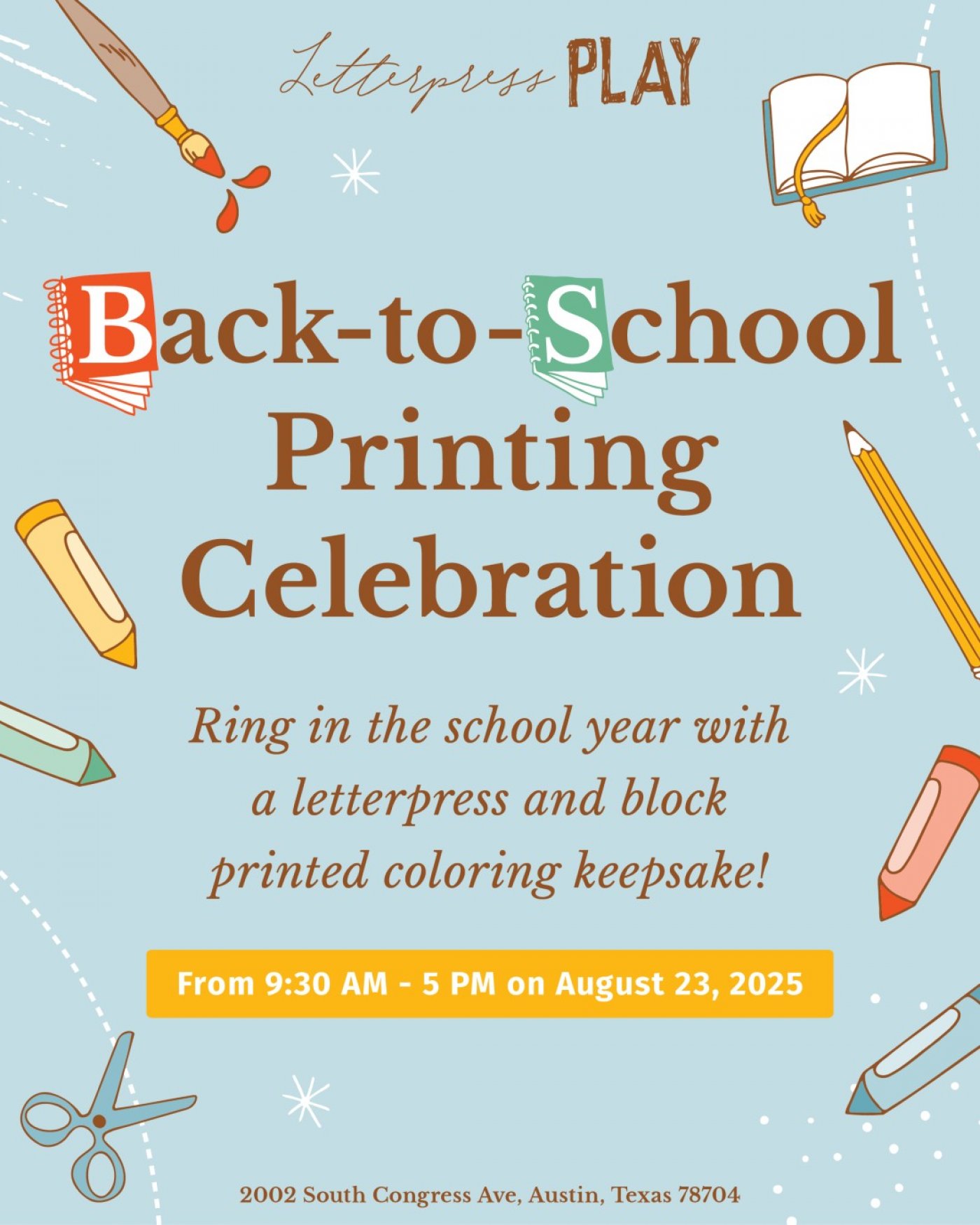 Back-to-School Printing Celebration