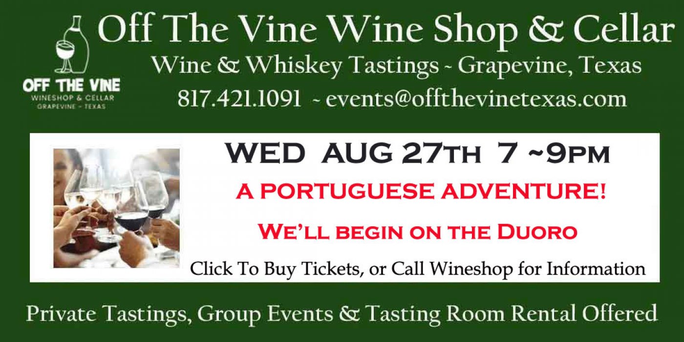 WOW! Wed Portuguese Wines Tasting ~ with Shelli Fowler