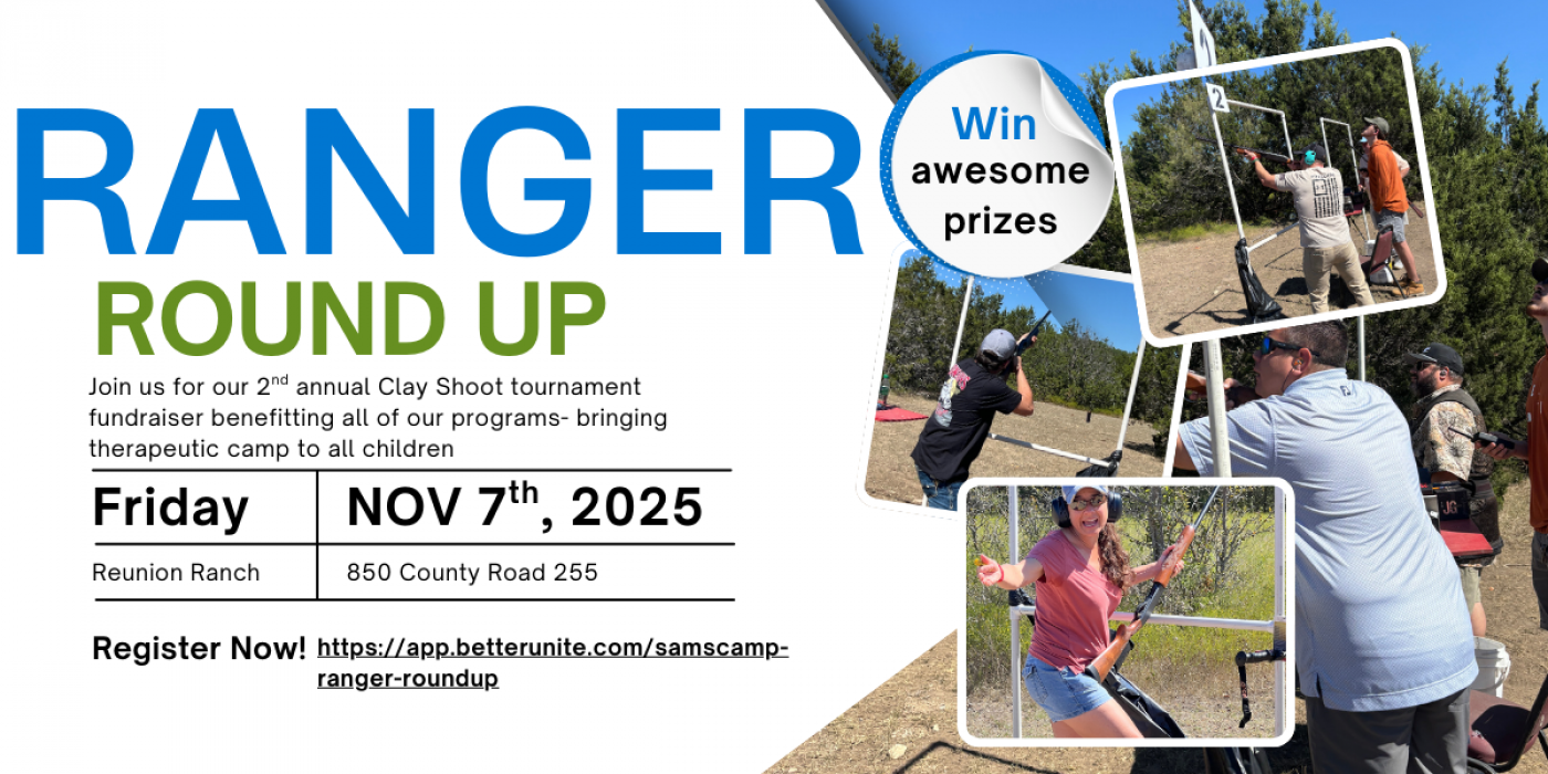 RANGER ROUND UP- CLAY SHOOT TOURNAMENT benefitting Sam's Adventure Camp