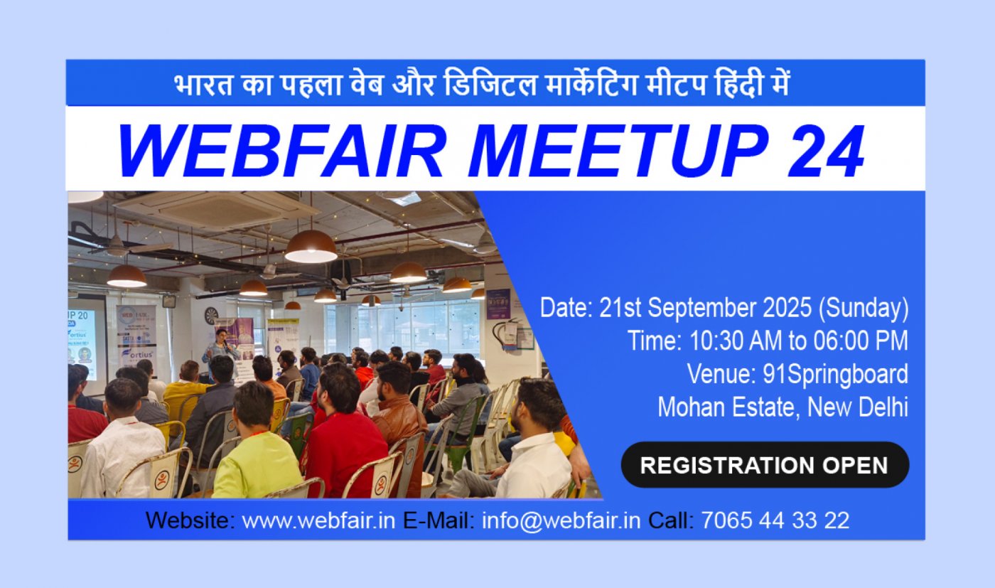 WebFair Meetup 24 - New Delhi