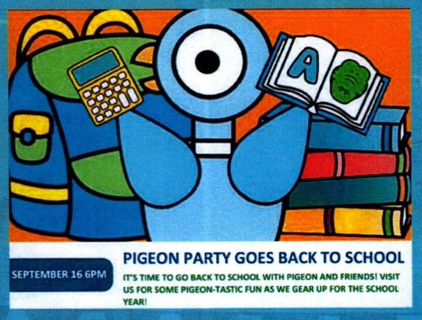 The Tinker Tuesday Pigeon Back To School Maker Party #2