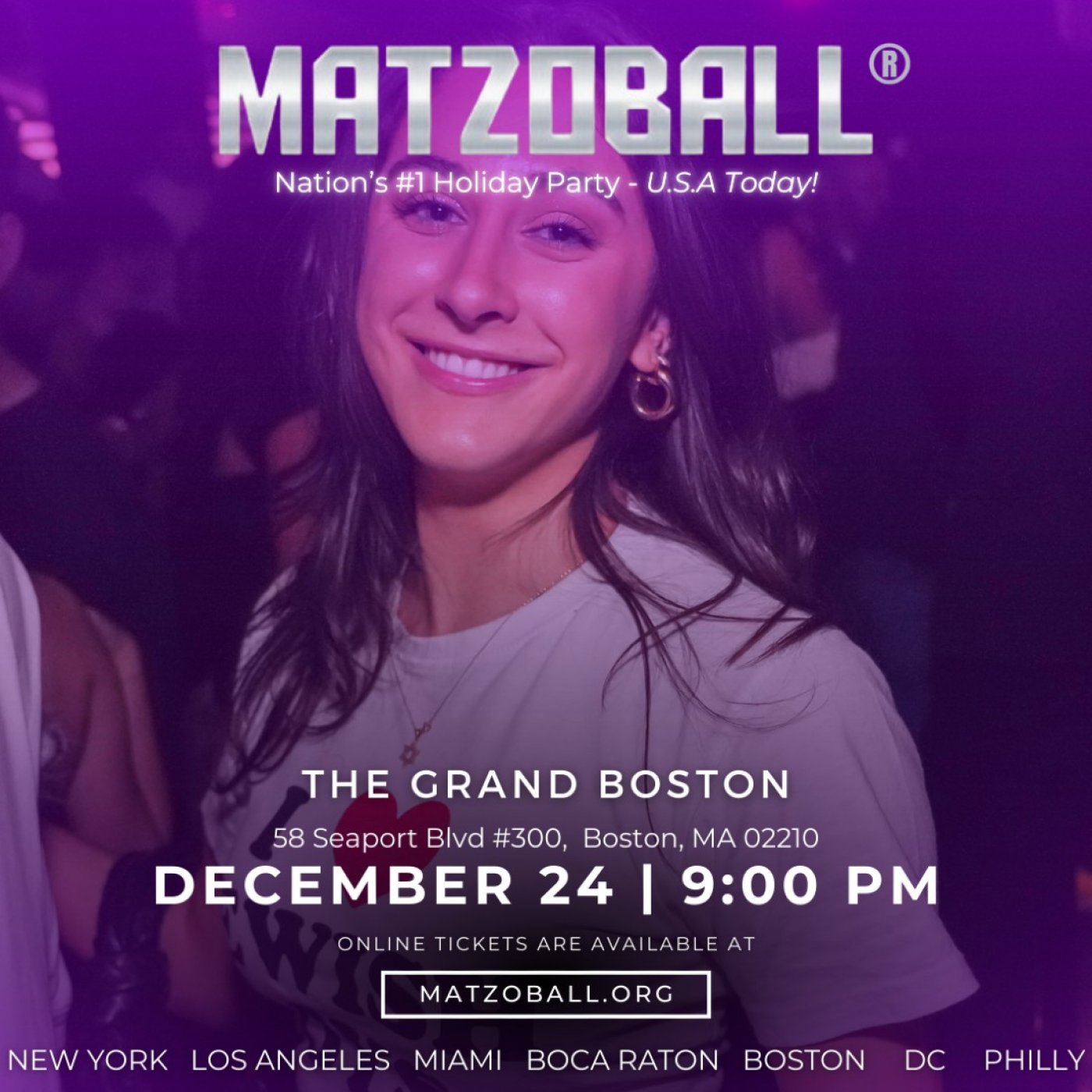 MATZOBALL\u00ae BOSTON XMAS EVE ages 21-49 December 24, 2025